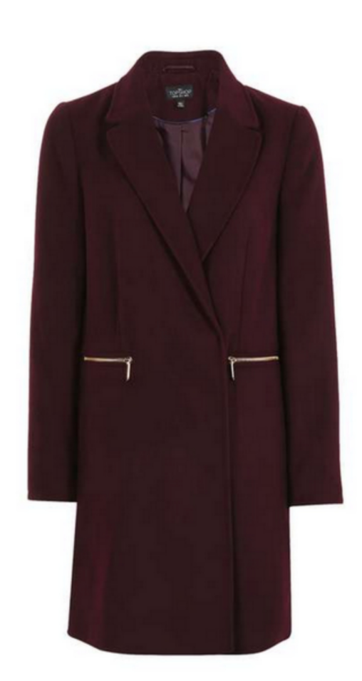 Topshop Slim Fit Boyfriend Coat £59.00 Topshop Slim Fit Boyfriend Coat £59.00