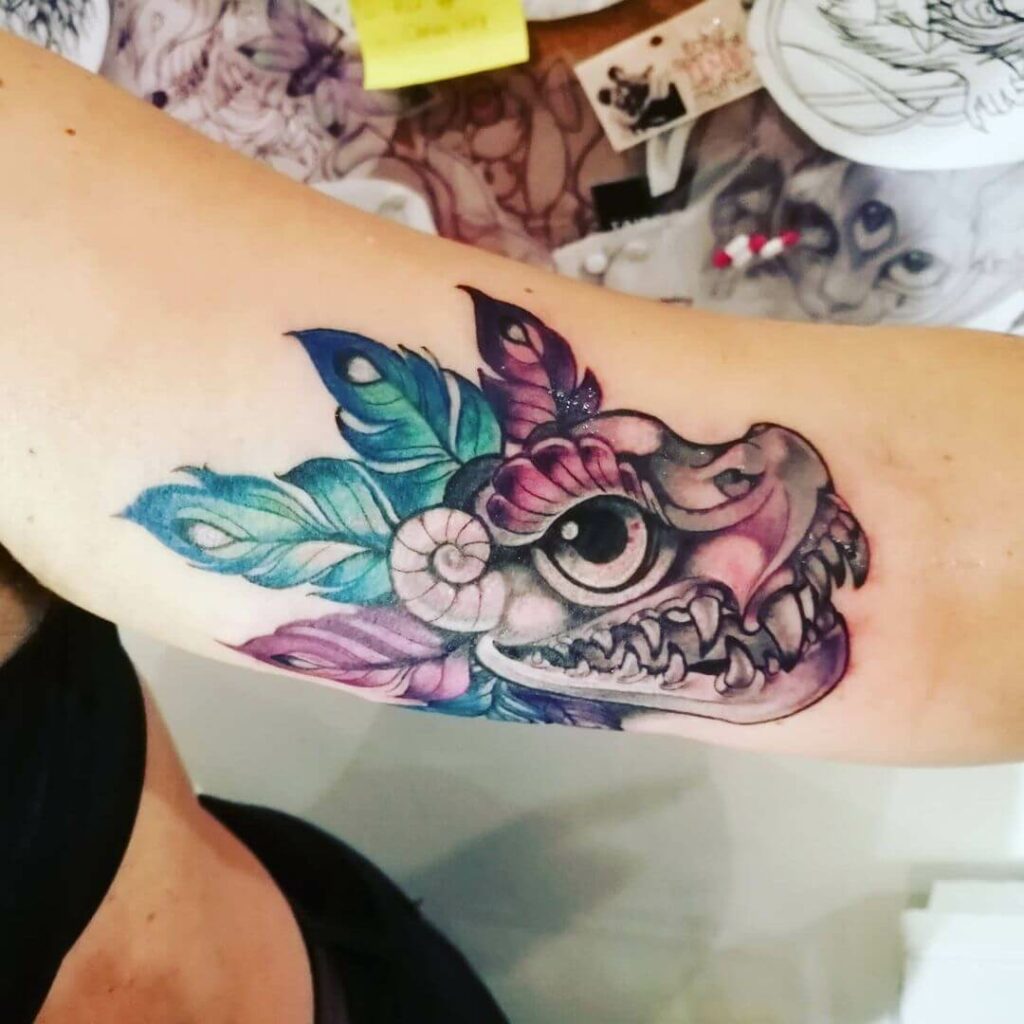 12+ Colored Dragon Tattoo Ideas To Inspire You! 14 Serpent Dragon Tattoos