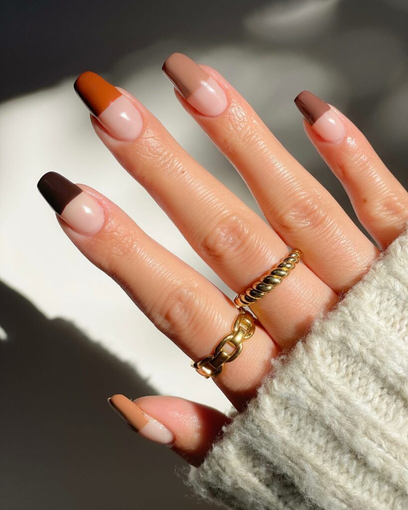 40 Latest Brown French Tip Nail Ideas To Try in 2024! 29 Multitonal Shades on Brown French Nails