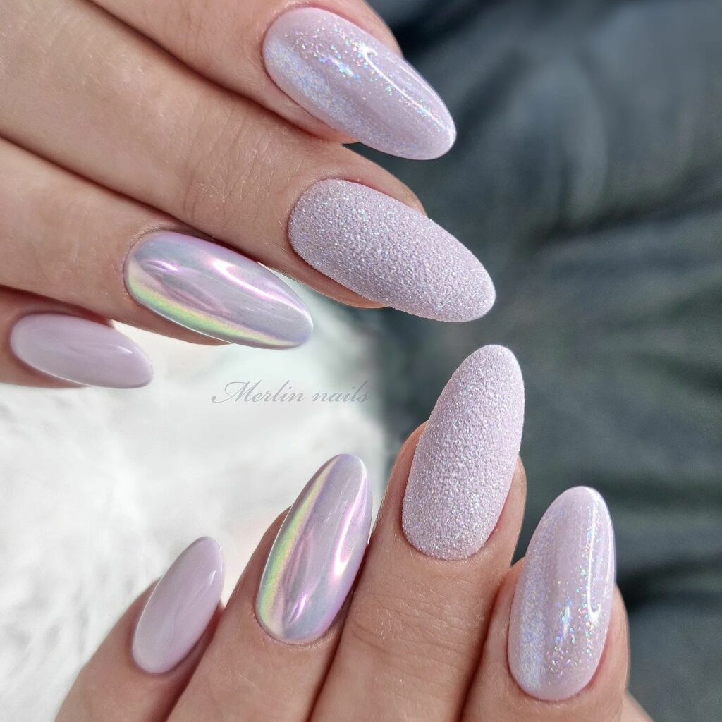 Get Inspired by 29 Stunning Diamond Nail Designs for 2024 14 Shimmering Snowflake Nails