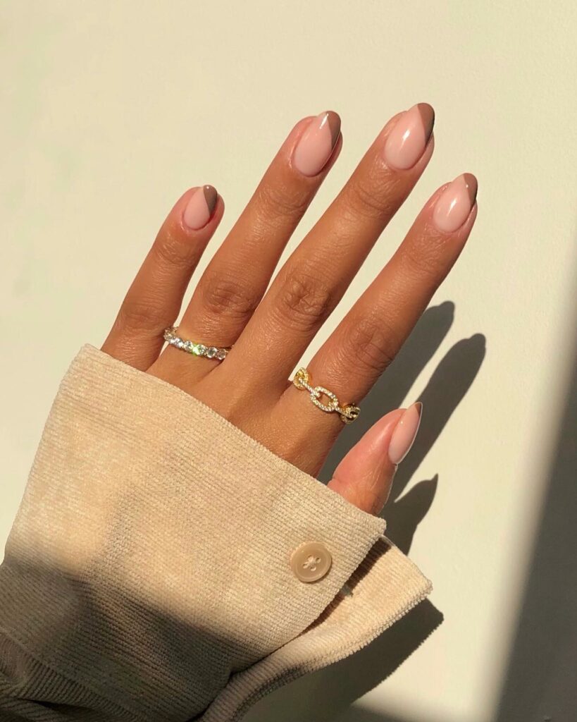 40 Latest Brown French Tip Nail Ideas To Try in 2024! 38 Chic and Short Brown French Nails