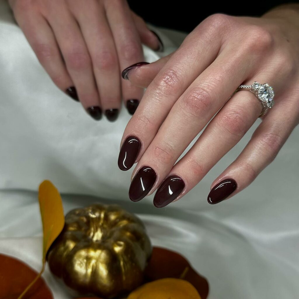 27 Latest Maroon Nail Designs To Try In 2024! 22 Chic Short Maroon Nails