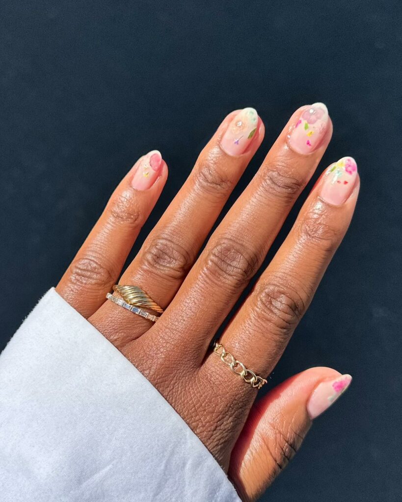 Relax with 20 Milk Bath Nail Designs in 2024 24 Subtle Short Milk Bath Nails