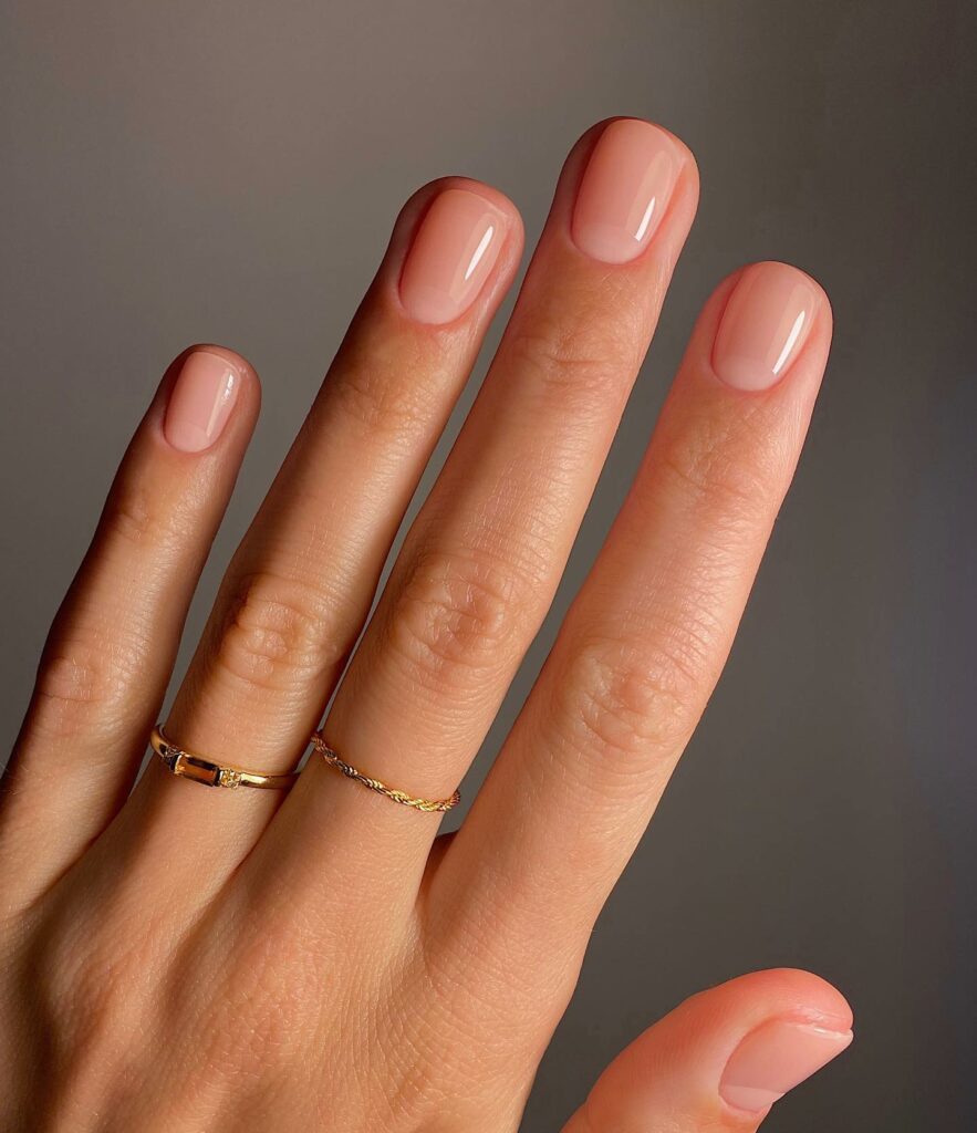 Glam Up with 20 Lip Gloss Nail Designs of 2024 10 Short Ombré Lip Gloss Nails
