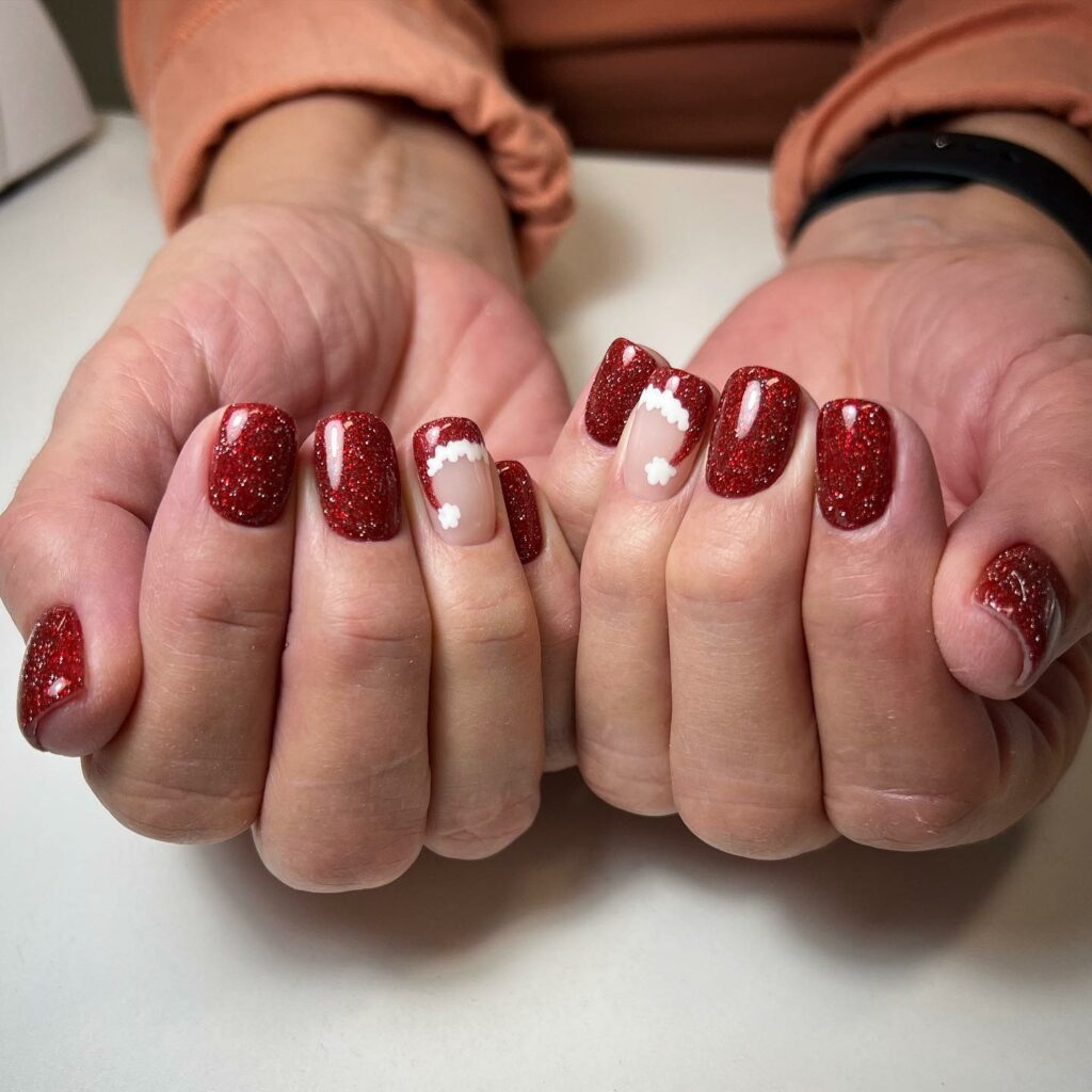Spread Joy with 20 Santa Hat Nail Designs in 2024 26 Short Santa Hat Nails