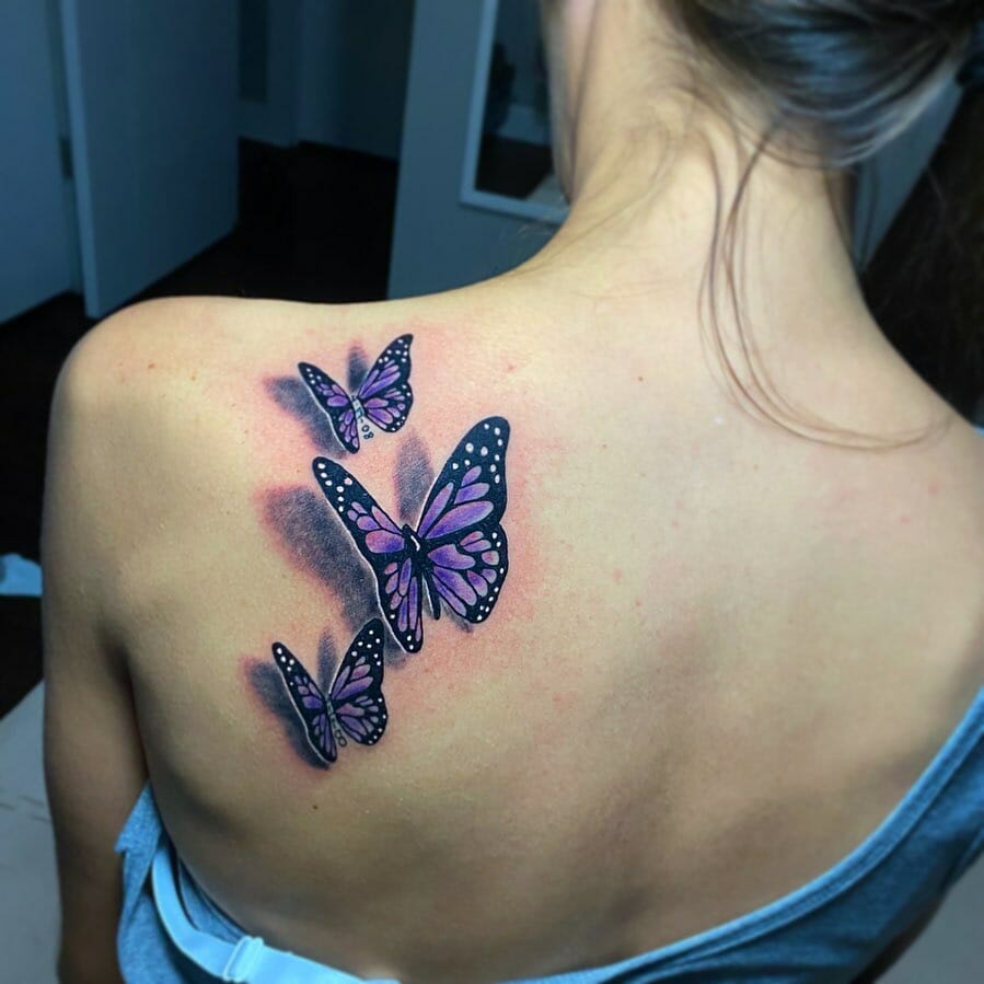 12+ Shoulder Butterfly Tattoo To Inspire You! 10 Shoulder Butterfly Tattoo