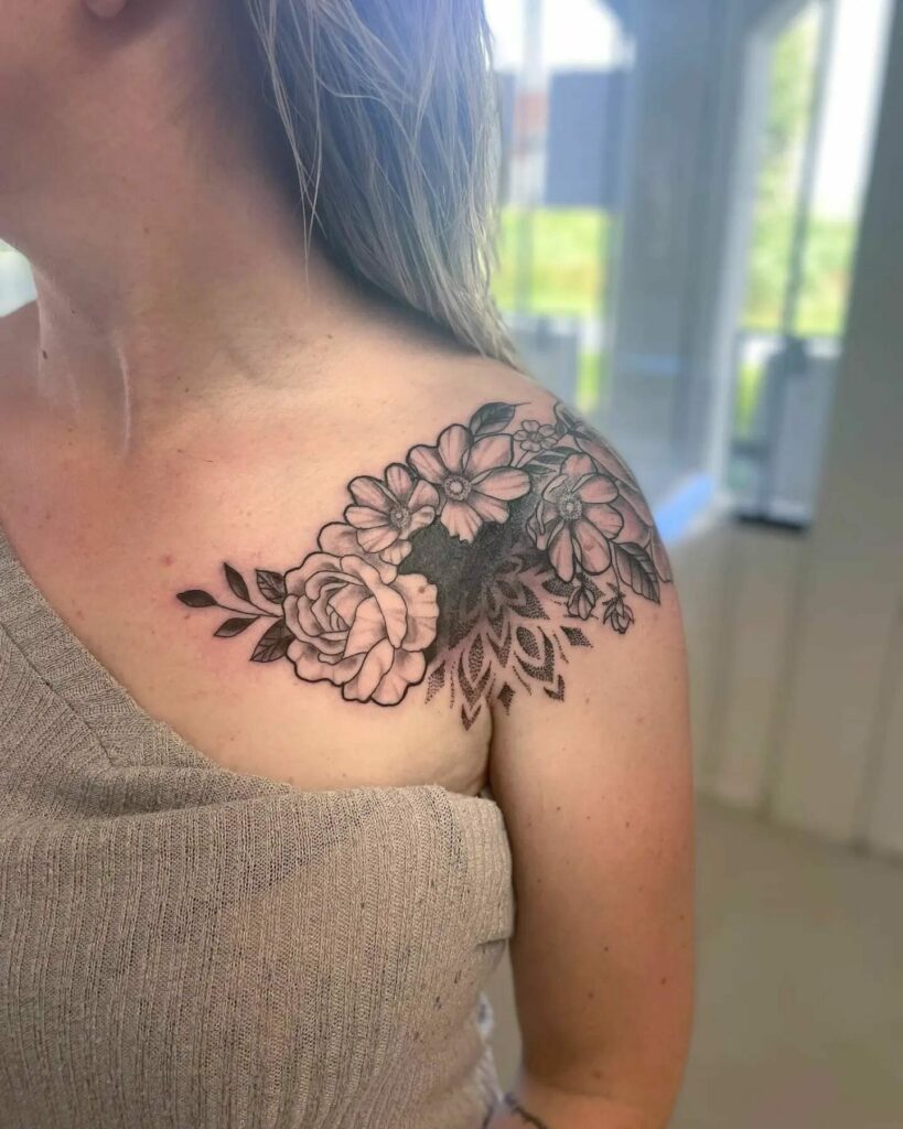 10+ Shoulder Rose Tattoo Ideas That Will Blow Your Mind! 10 Shoulder Rose Tattoo