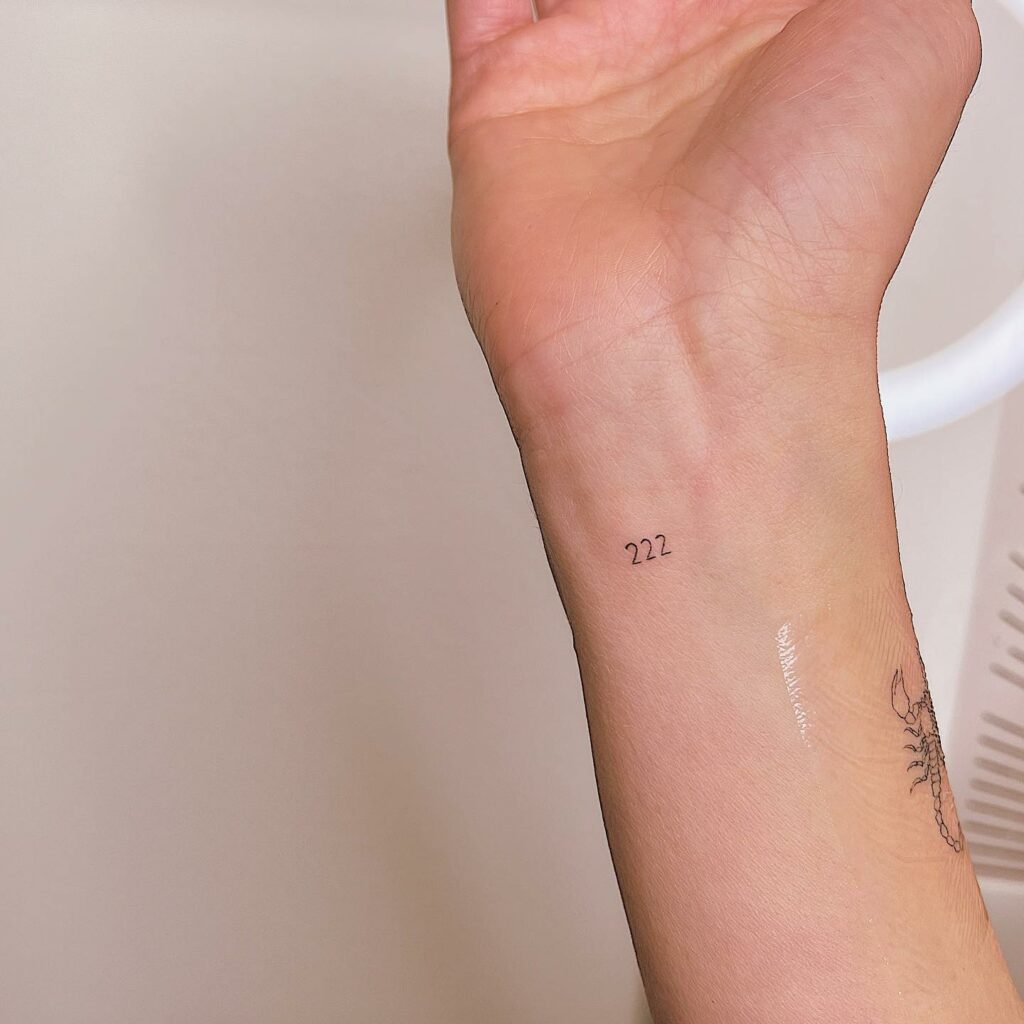 11+ 222 Tattoo Ideas That Will Blow Your Mind! 12 Simple 222 Tattoo