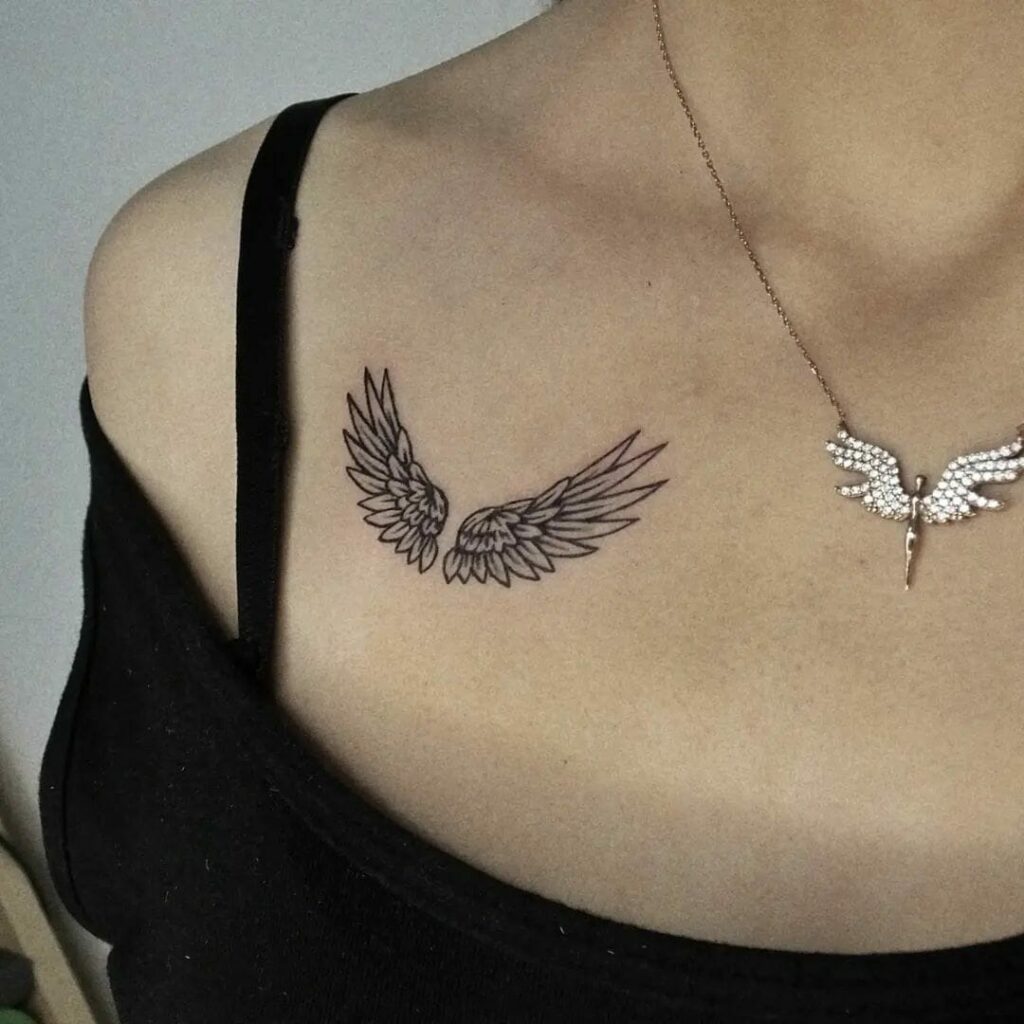 11+ Wings On Chest Tattoo Ideas That You Have To See To Believe! 18 Simple Angel Wings Tattoo On Chest