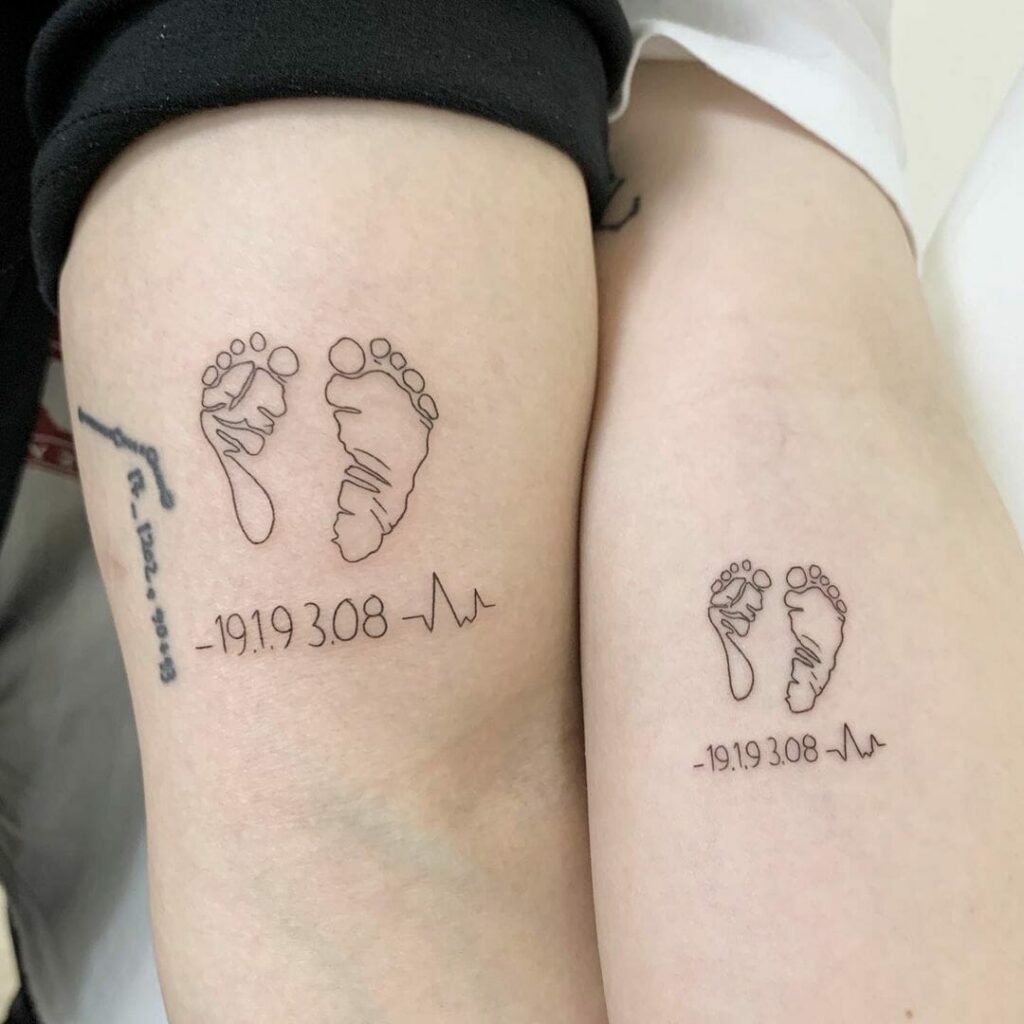 11+ Baby Footprint Tattoo Ideas You'll Have To See To Believe! 13 Simple Baby Footprint