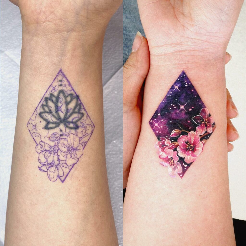 11+ Simple Black Tattoo Cover-up Ideas That Will Blow Your Mind! 10 Simple Black Tattoo