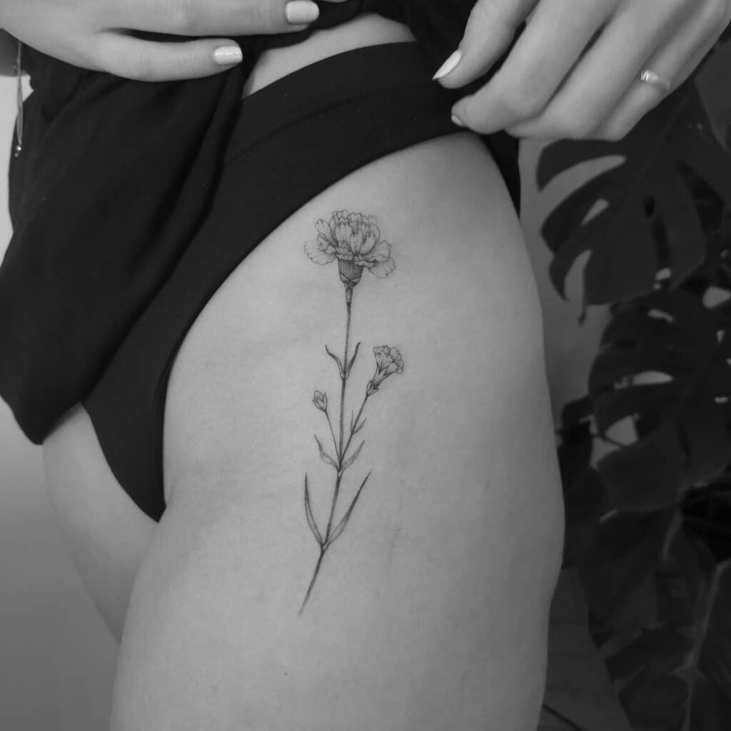 11+ Simple Carnation Tattoo Ideas You’ll Have To See To Believe! 15 Simple Carnation Tattoos That Can Be Easily Placed Anywhere