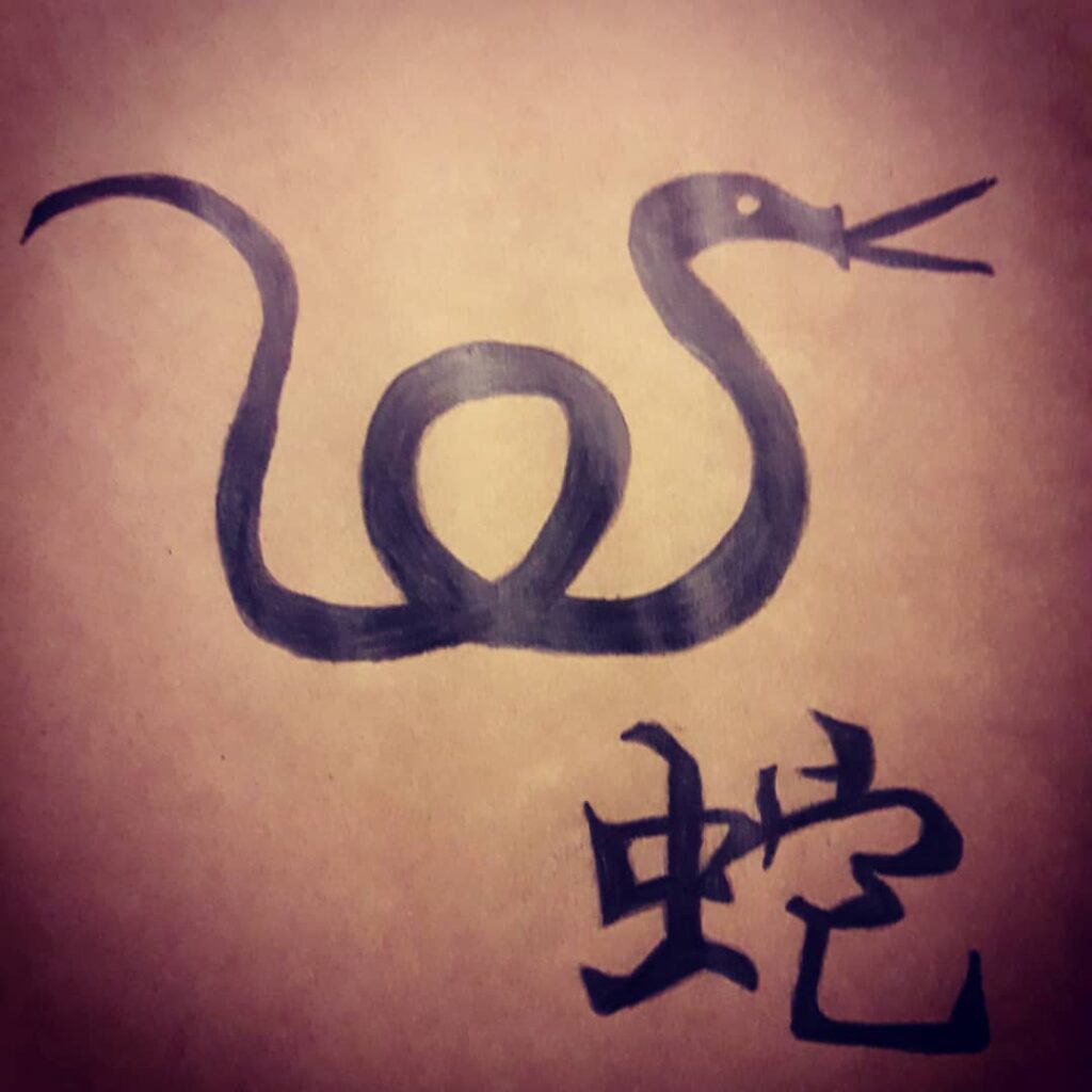 12+ Chinese Snake Tattoo Ideas To Inspire You! 18 Simple Chinese Snake Tattoo