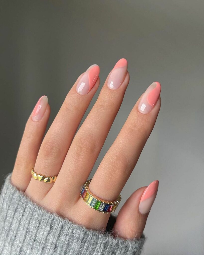 50 Latest Clear Nail Designs To Try In 2024! 25 Simple Negative Space Clear Nails