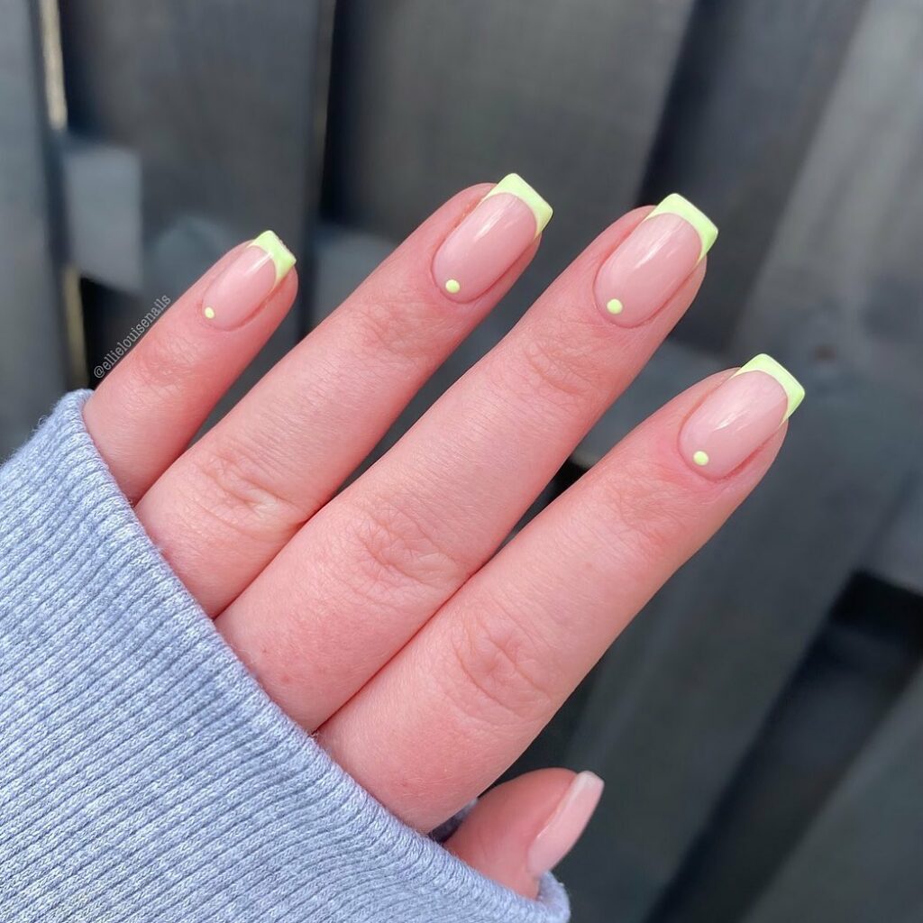32 Latest Square French Nail Designs To Try In 2024! 24 Simple Neon Square French Nails