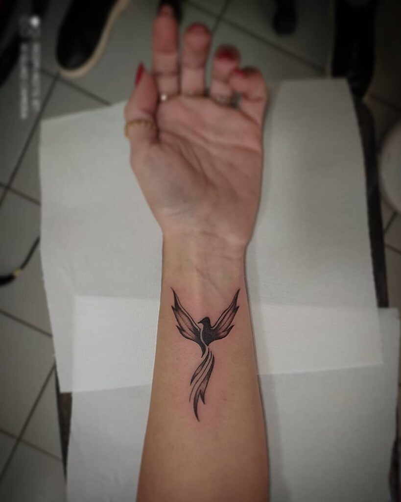11+ Unique Phoenix Tattoo Small Ideas That Will Blow Your Mind! 13 Simple Phoenix Tattoo