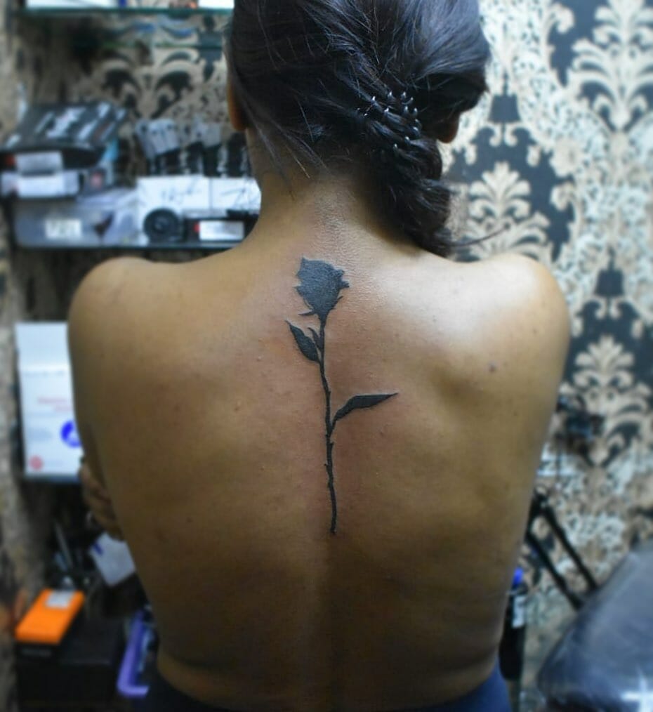 13+ Big Rose Tattoo Ideas That Will Blow Your Mind! 19 Simple Rose Tattoo For Back