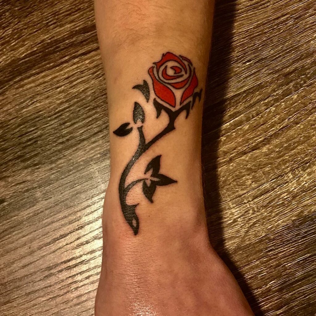 11+ Tribal Rose Tattoo Ideas You Have To See To Believe! 12 Simple Rose Tribal Tattoo