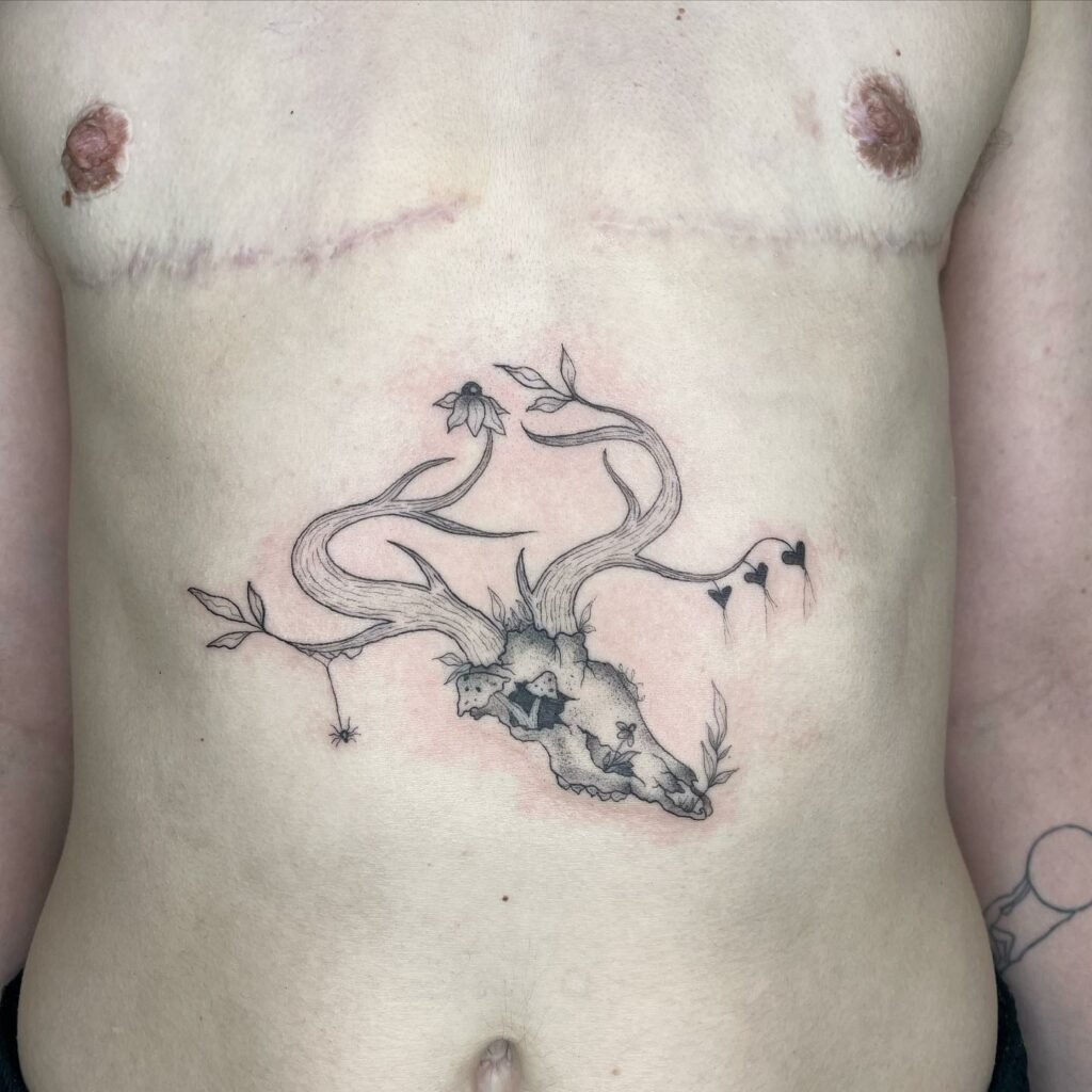 11+ Stomach Tattoo Men Ideas That Will Blow Your Mind! 20 Simple Skull Stomach Tattoo