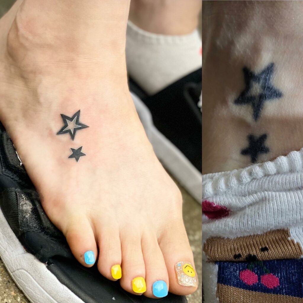 11+ Star Tattoo on Foot Ideas That Will Blow Your Mind! 11 Simple Star Tattoo On Foot