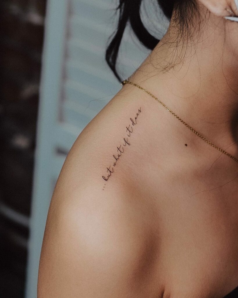 20+ Aged Fine Line Tattoos That Will Blow Your Mind 25 Single Needle Quote Tattoo