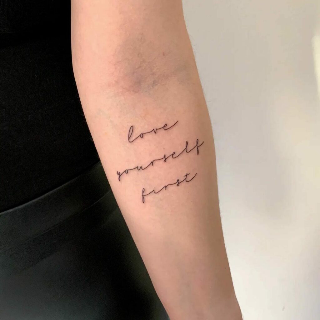 20+ Aged Fine Line Tattoos That Will Blow Your Mind 26 Single Needle Quote Tattoos