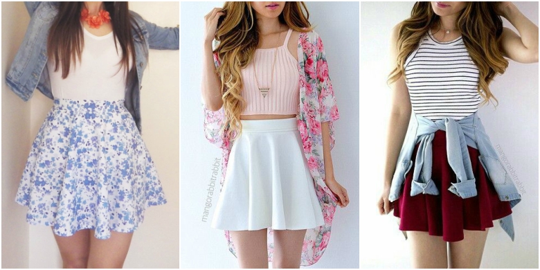 How to Style and Wear Skater Skirts 18 Spring Summer Skater Skirts