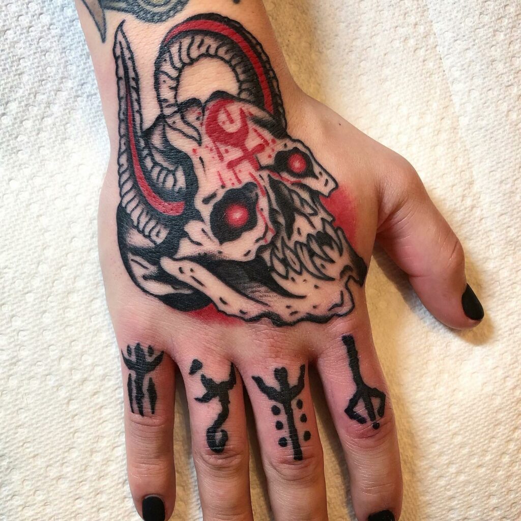 11+ Skeleton Face Hand Tattoo Ideas That Will Blow Your Mind! 17 Skeleton Of Face Hand Tattoo with Snakes