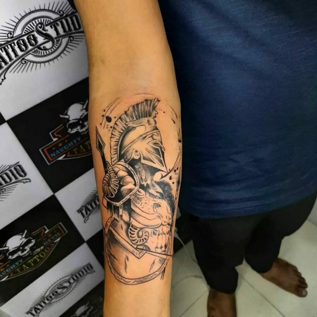 12+ Spartan Warrior Tattoo Ideas To Inspire You! 17 Sketch Spartan Warrior Tattoos