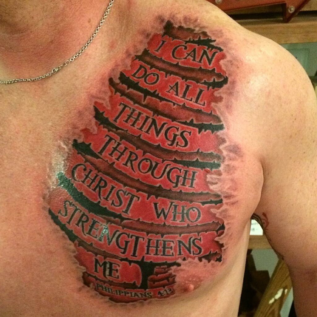 12+ Philippians 4 13 Tattoo Ideas To Inspire You 13 Skin Ripping Philippians 4 13 Tattoo