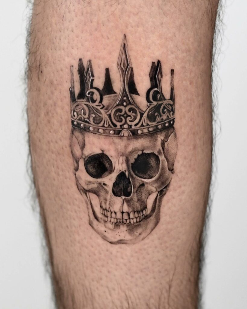 11+ Skeleton Tattoo Sleeve Ideas That Will Blow Your Mind! 18 Skull Crown Tattoo