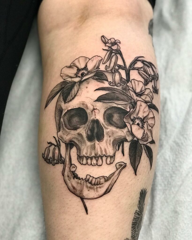 10+ Mens Calf Tattoo Ideas That Will Blow Your Mind! 13 Skull Leg Tattoo