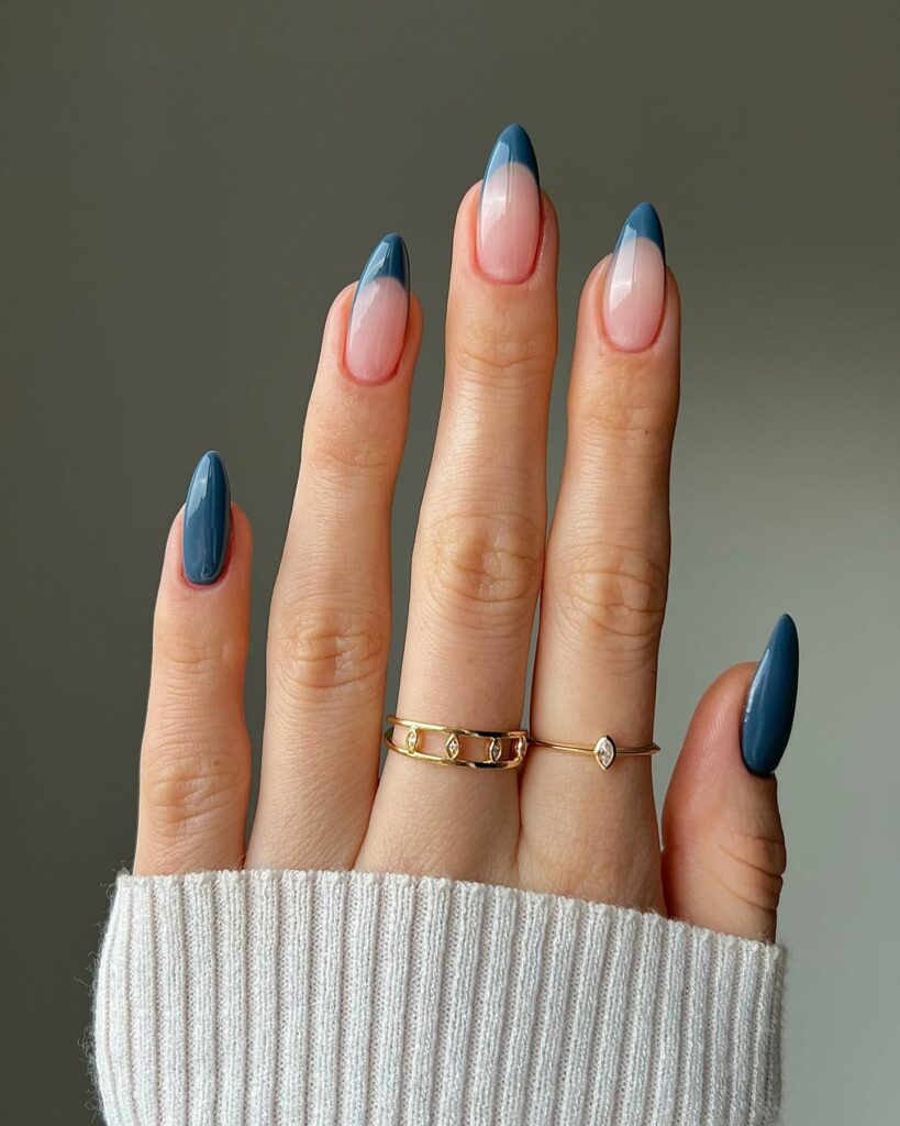 Feel Festive with 30 Blue Christmas Nail Ideas in 2024 43 Sleek Blue Christmas Nails