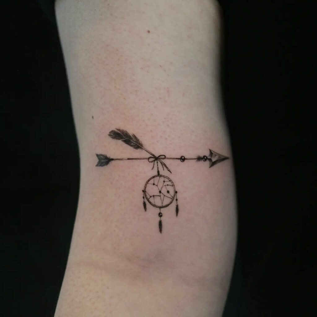 13+ Thigh Unique Dream Catcher Tattoo Ideas That Will Blow Your Mind! 15 Small Dream Catcher Tattoo