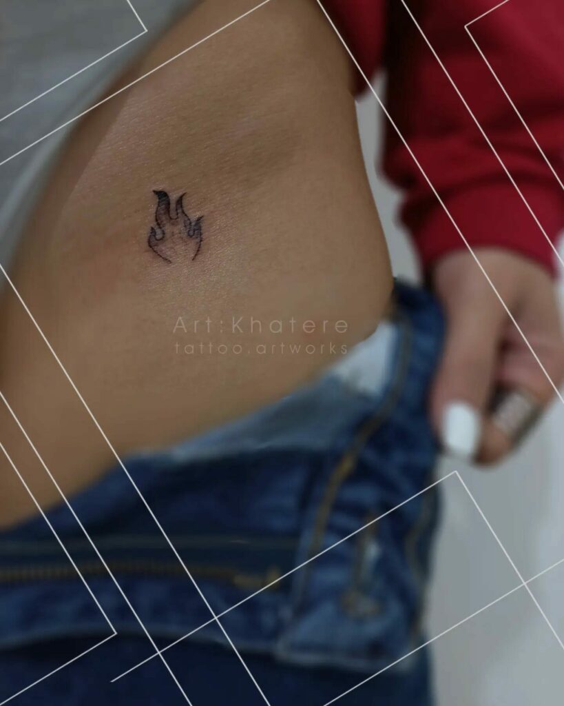 12+ Fire Flame Tattoo Ideas That Will Blow Your Mind! 11 Small Fire Flame Tattoo
