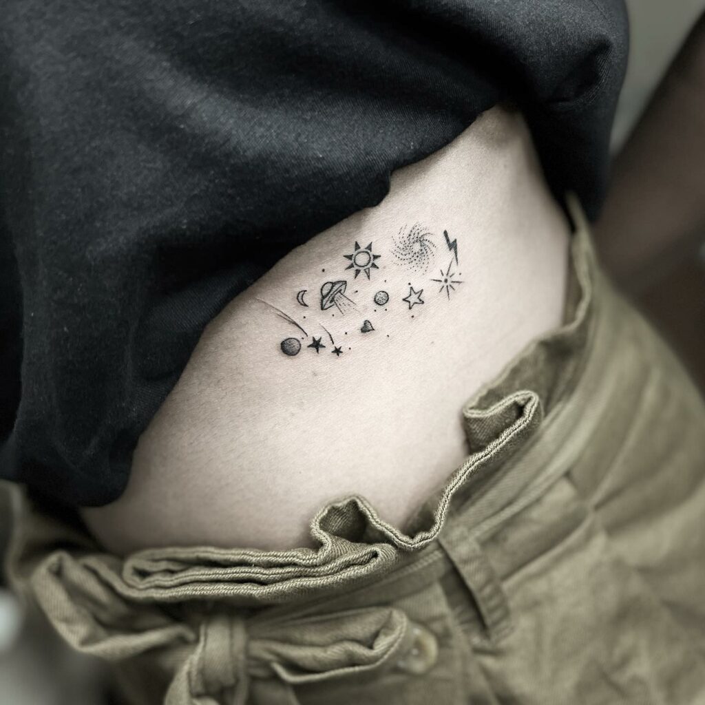 10+ Galaxy Tattoo Ideas That Will Blow Your Mind 17 Small Galaxy Tattoo Ideas