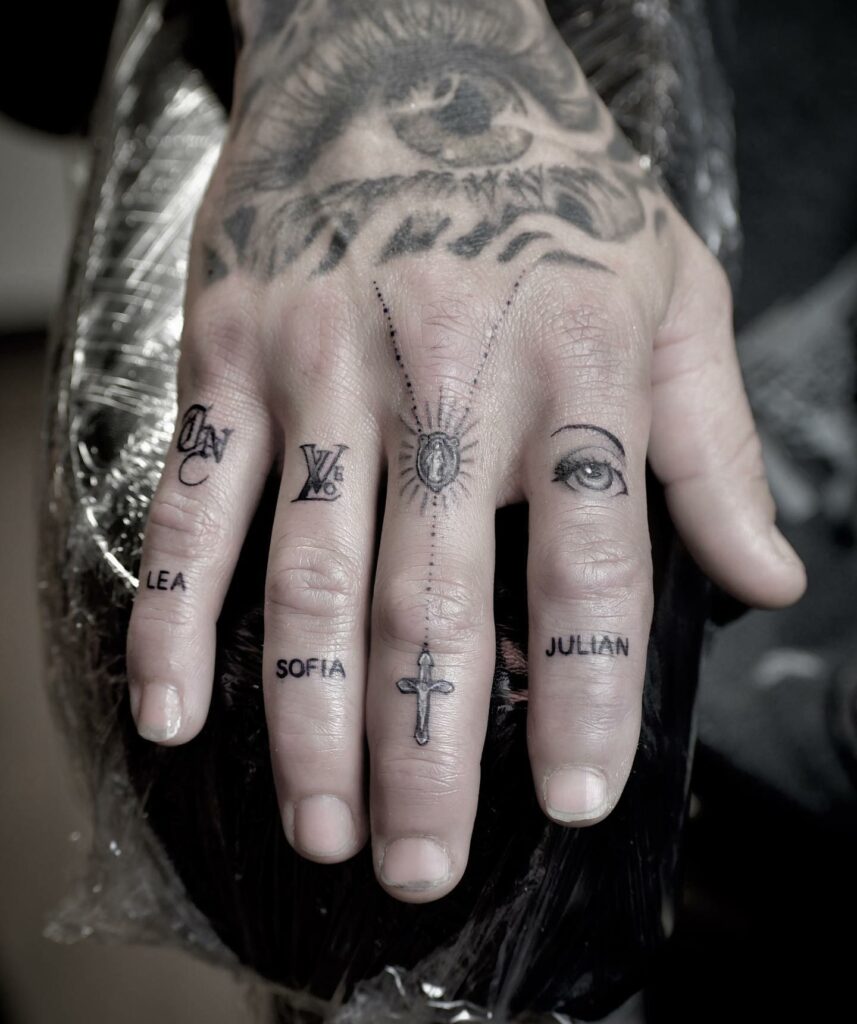 12+ Hand Rosary Tattoo Ideas To Inspire You 20 Small Rosary Tattoo Design For Knuckles