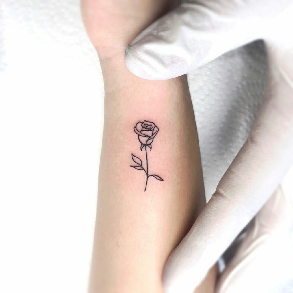 10+ Small Simple Rose Tattoo Ideas That Will Blow Your Mind! 11 Small Rose Tattoo Designs To Make You Drool
