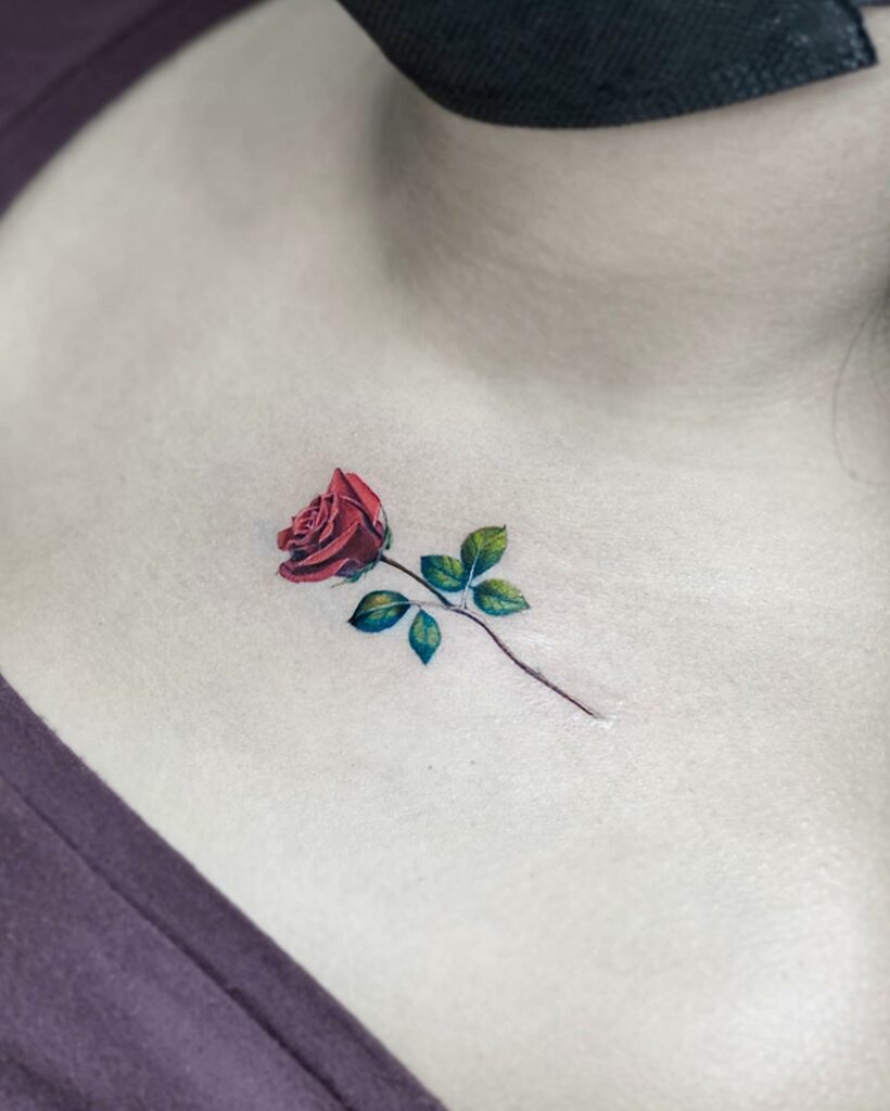 10+ Small Simple Rose Tattoo Ideas That Will Blow Your Mind! 10 Small Simple Rose Tattoo