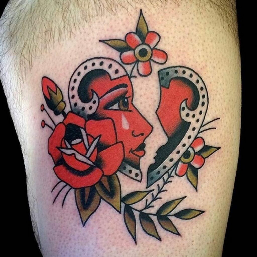 10+ Small Heart Tattoos Ideas That Will Blow Your Mind! 18 Small Tattoos With Heart And Face
