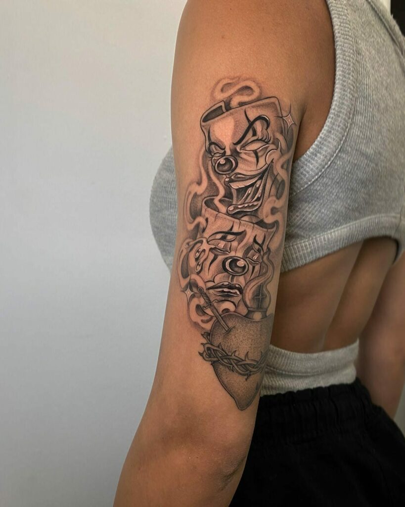 10+ Chicano Tattoo Lettering Ideas That Will Blow Your Mind 15 Smile Now Cry Later Tattoo