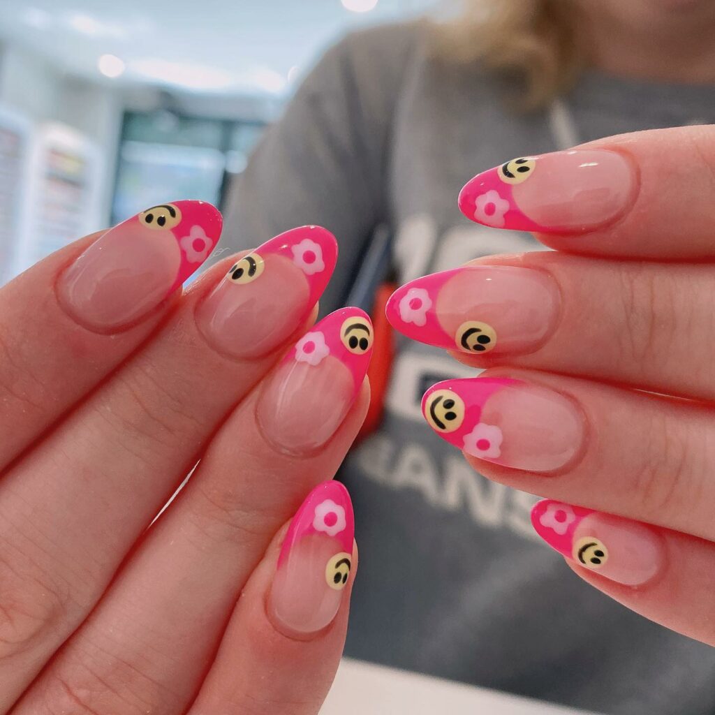 2024's Latest Cute Summer Nails Designs: 30+ Designs to Inspire You 10 Smiley Face Nails