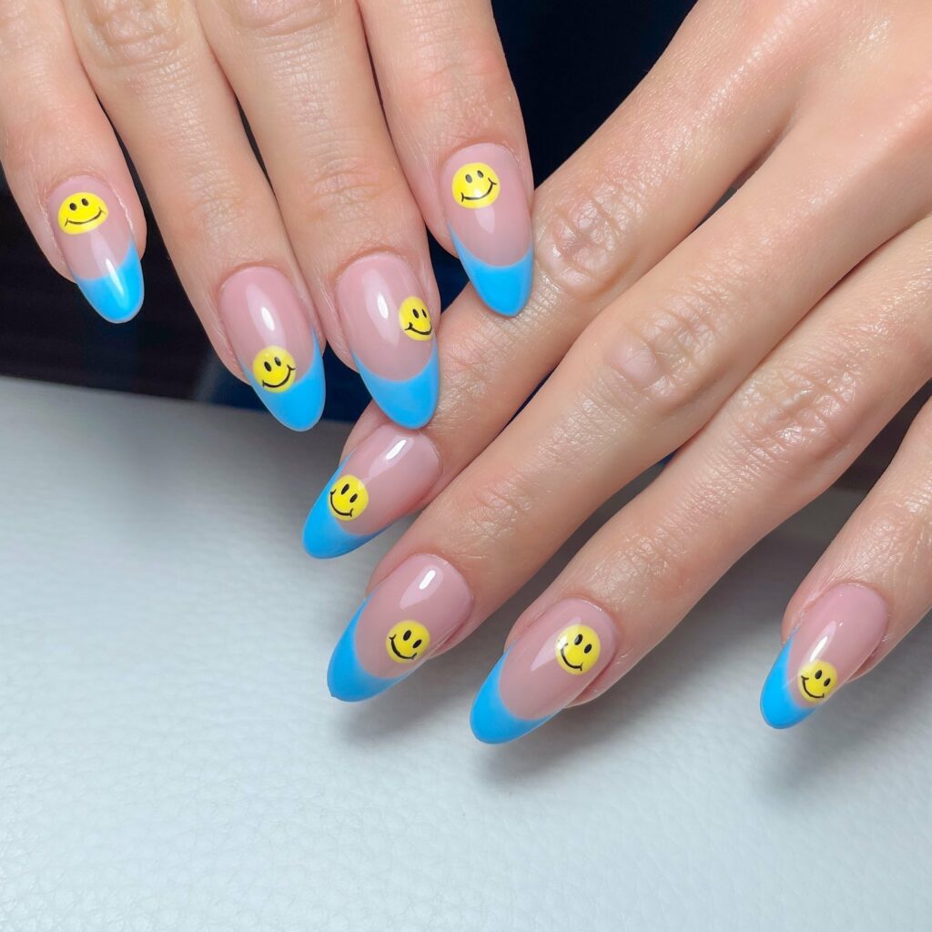 50 Latest Clear Nail Designs To Try In 2024! 50 Smiley Faces into Your Clear Nail Designs