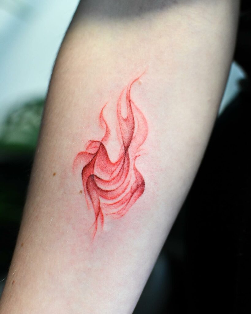 11+ Small Flame Tattoo Ideas That Will Blow Your Mind! 19 Smoke Tattoo