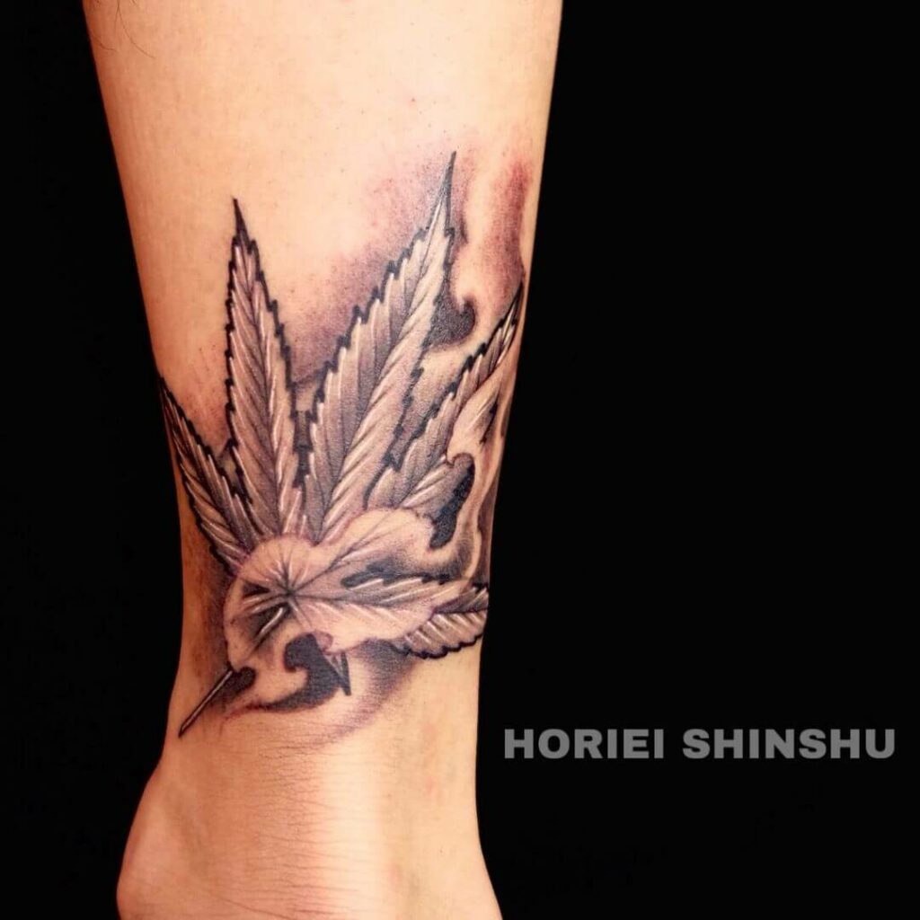 10+ Weed Leaf Tattoo Ideas You Have To See To believe! 14 Smoking Marijuana Tattoo Designs