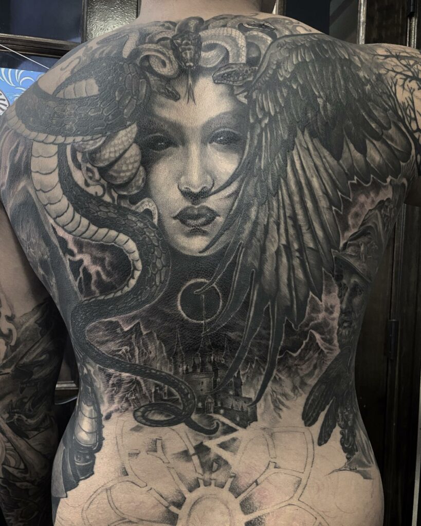 12+ Samurai Tattoo Back Ideas To Inspire You! 17 Snake And Demon Samurai Tattoo