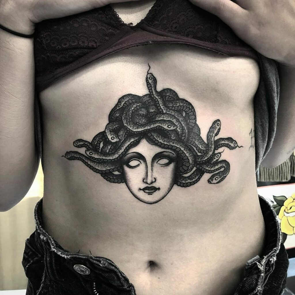 11+ Dark Age Tattoo Designs You Need To See! 16 Snake Head Medusa Tattoo