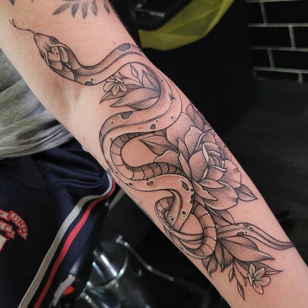 18+ Inner Elbow Tattoo Ideas You Have To See To Believe! 26 Snake Inner Elbow Tattoo