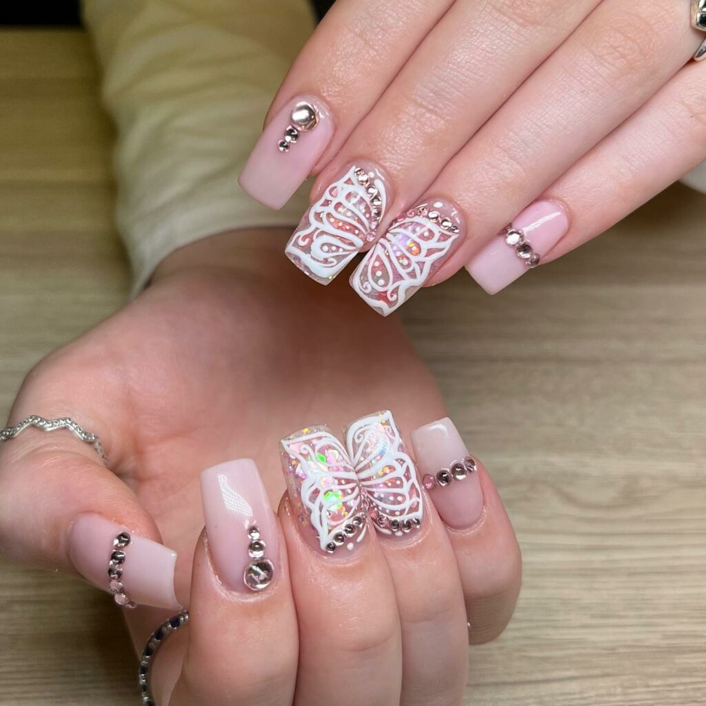 Get Inspired by 29 Stunning Diamond Nail Designs for 2024 34 Snow-Dipped Diamond Nails
