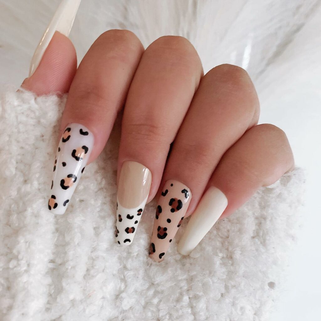 Try Out 40 Simple and Elegant Nail Designs for 2024 19 Snow Leopard